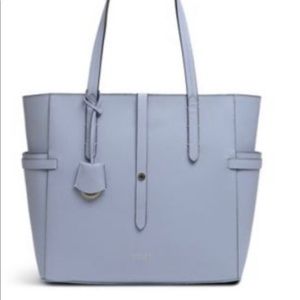 Radley London blue heather large zip top shoulder bag, new in tags